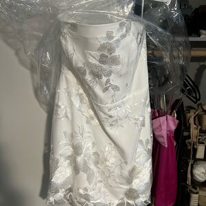 Park & Fifth Silver Floral Mini Dress